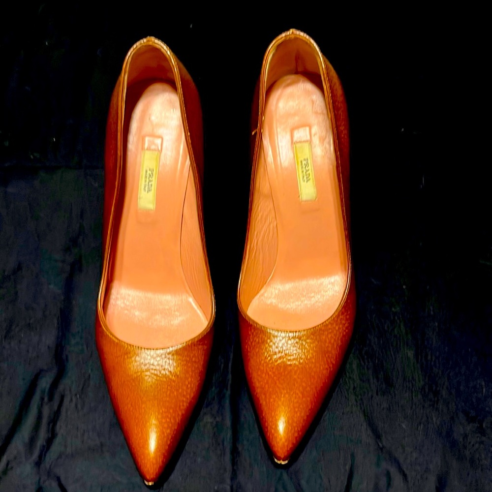 Prada brown heels